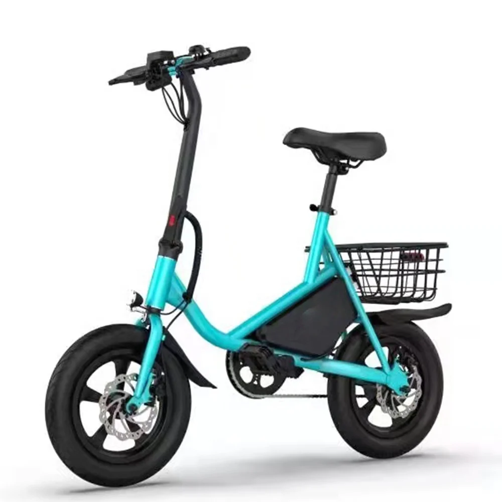 Freego wholesale 14' Folding Electric 36V 250W motor electric city bike for woman teenager