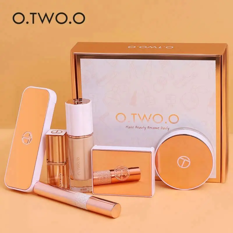 Foundation Mascara Eyeshadow Ladies Sets O.two. O Cosmetics Set Full Makeup Lipstick