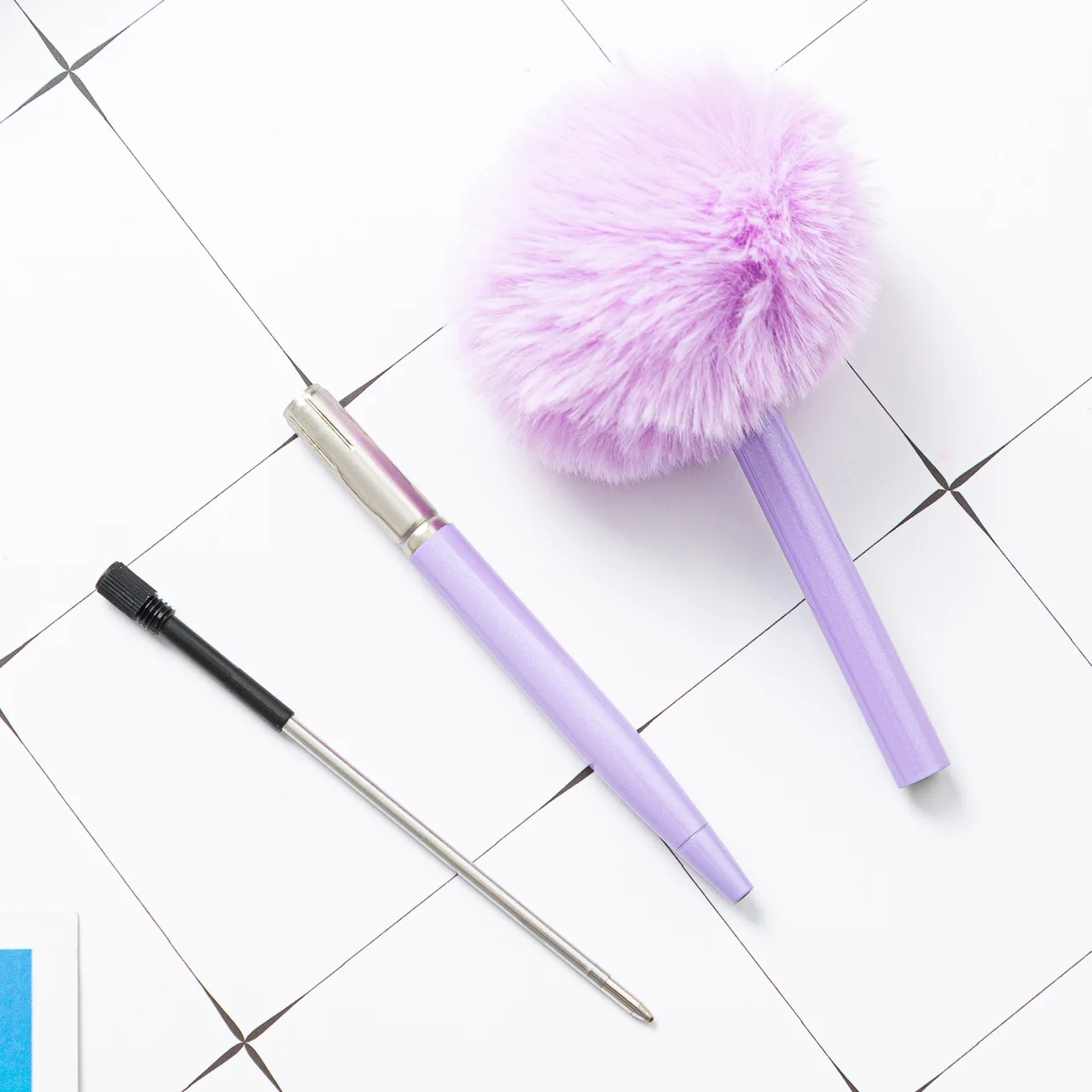 Promotional Cute Plush Cool Novelty 6 in 1 multi functional tool ballpoint pen Multicolor Ballpoint Pen Low Price Gel Pens