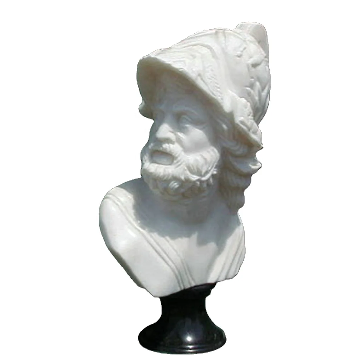 Whole sale house decorative apollo marble bust hand carved italian marble sculpture