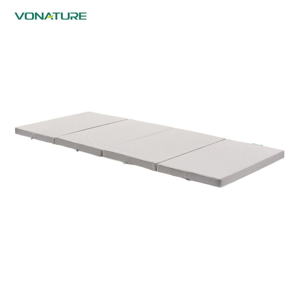 3 Foldable Topper Floor Mattress Home Bed Folding Washable Mattress with Cover
