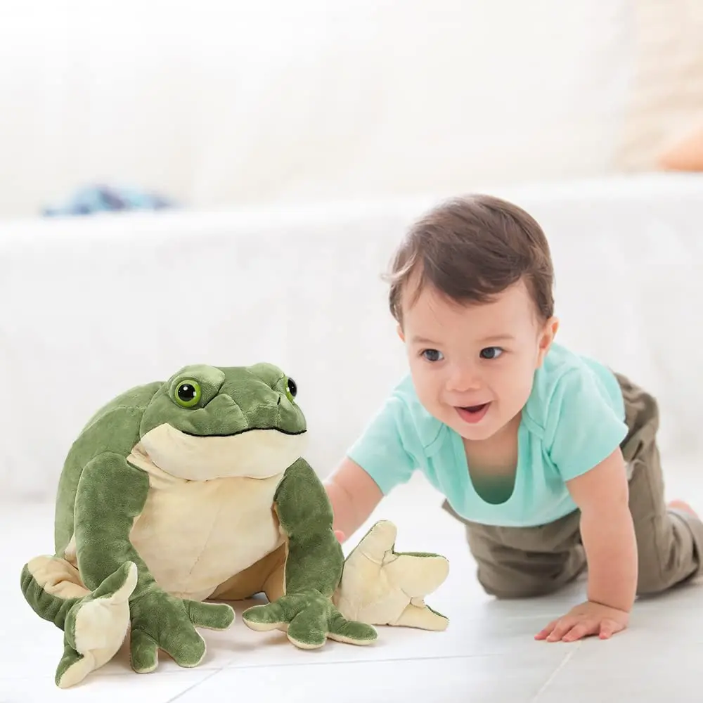 Giant Frog Stuffed Animal Frog Plush Toys, Soft Frog Hugging Pillow for Kids Children, 22 Inch Green