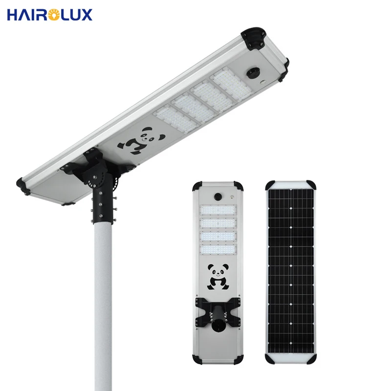 Hairolux LED Lighting MPPT Monocrystalline IP65 Waterproof Super Brightness Integrated Solar Street Light
