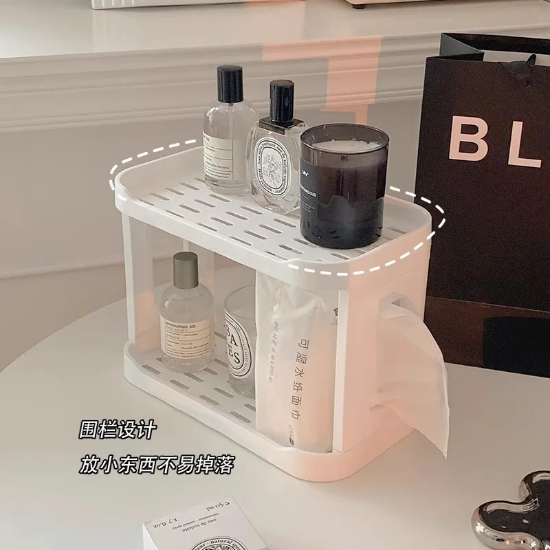 Double Layers Kitchen Shelf Folding Desktop Plastic Sundry Storage Rack