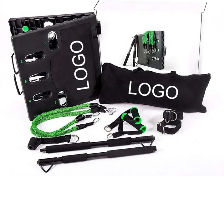 Home Gym Resistance Bands System Whole Body Workout Board for Fitness, Travel Outdoors Build Muscle Trainer