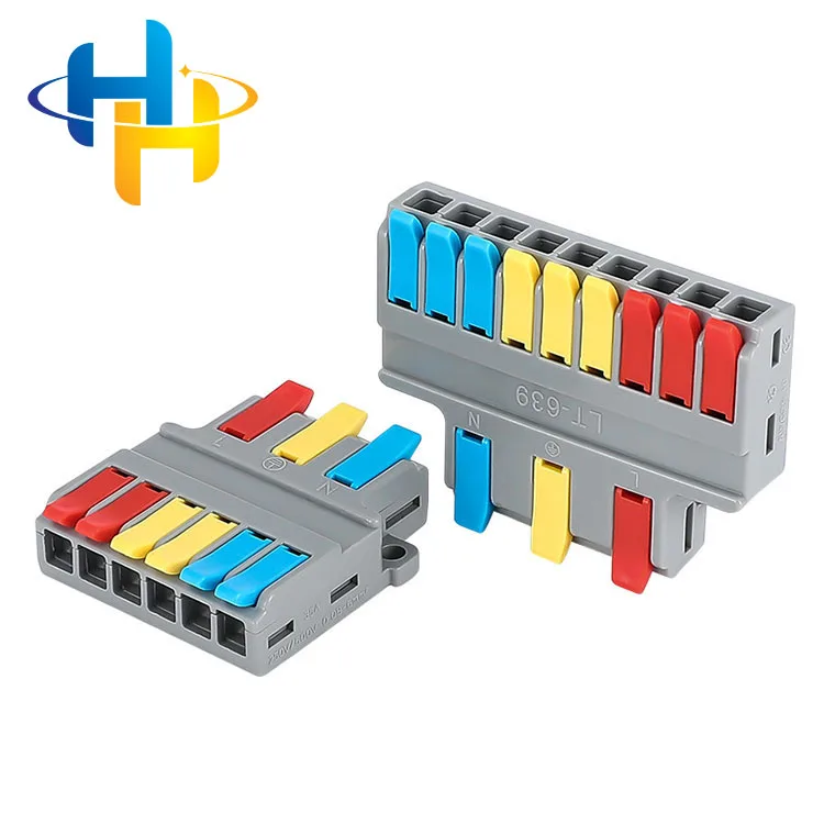 2022 new arrival Cable Wire Splitter Quick Connection MINI Wire Electrical 3 In 9 Out Terminal cable distributor