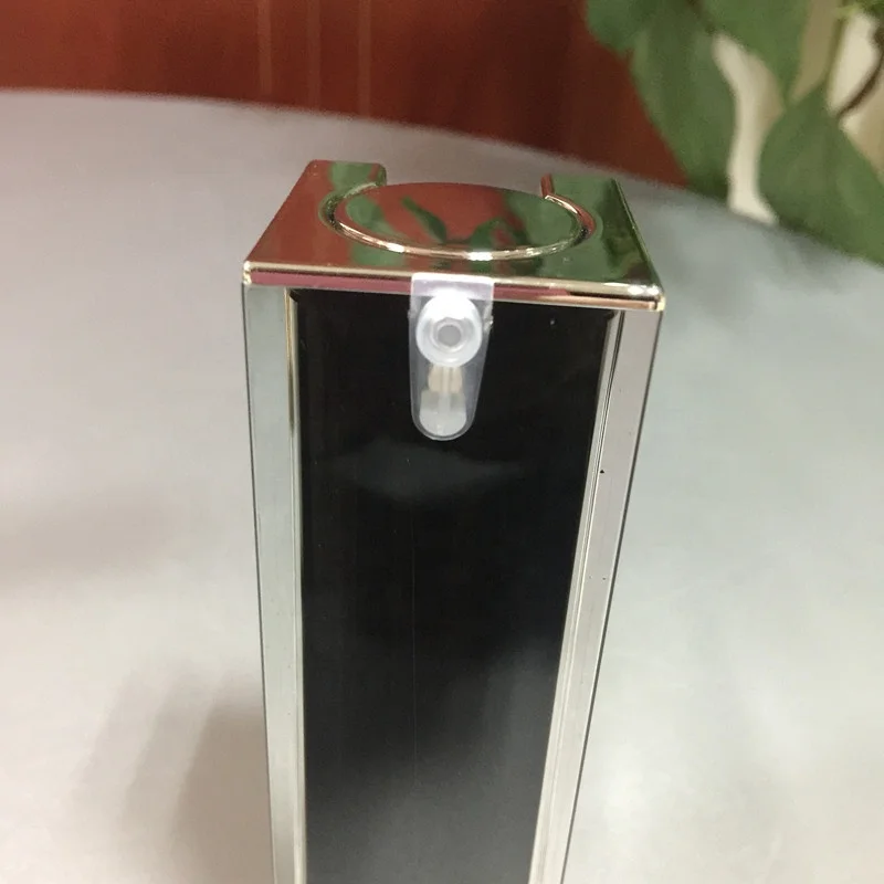 free sample 15g 30g 50g luxury plastic cosmetics square black acrylic cream jar