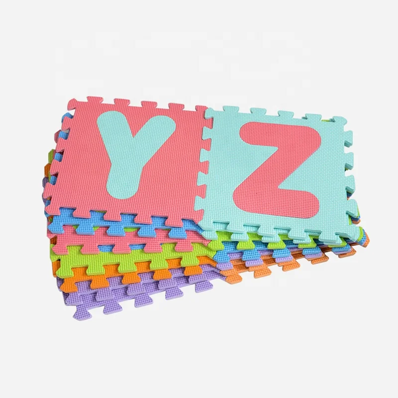 Aji Playmat Alfombra Para Bebe Baby Letter & Number ABC Mat Baby Room Carpets Tapetes Foamy Children Crawling Mats Play Mat