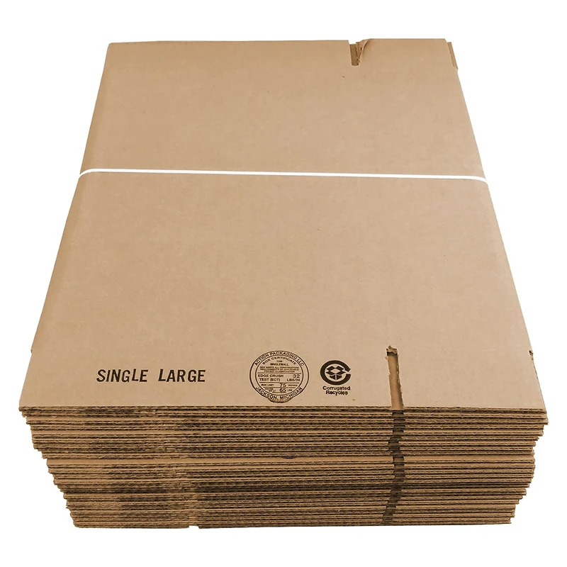 Sustainable Eco Friendly Brand Logo Corrugated Shipping Box Durable Rigid Cardboard Carton Packaging Box