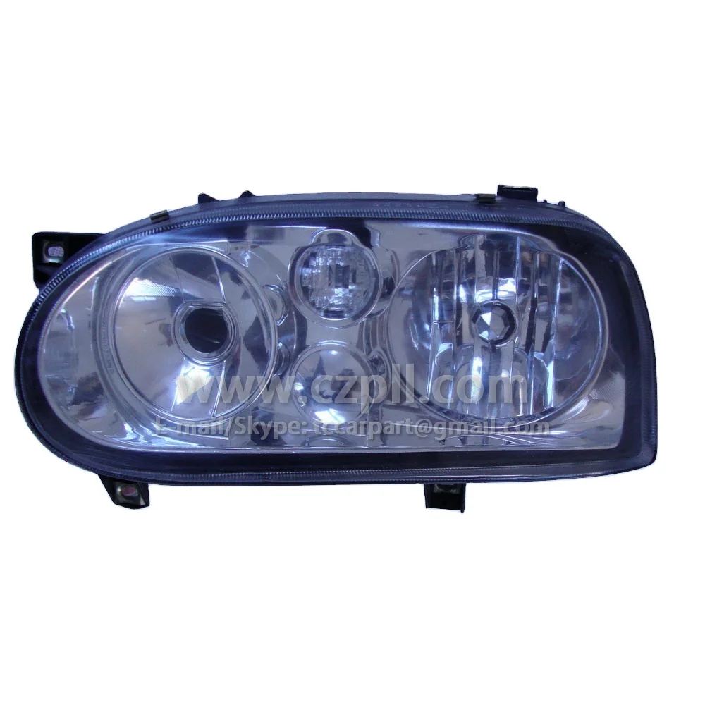HEADLIGHT for GOLF 3 / HEADLAMP FOR VW GOLF 1992 - 1997 WHITE 1H6 941 017 AF / 018 AF - 1H6941017AF / 018AF - 1H6941017 / 018