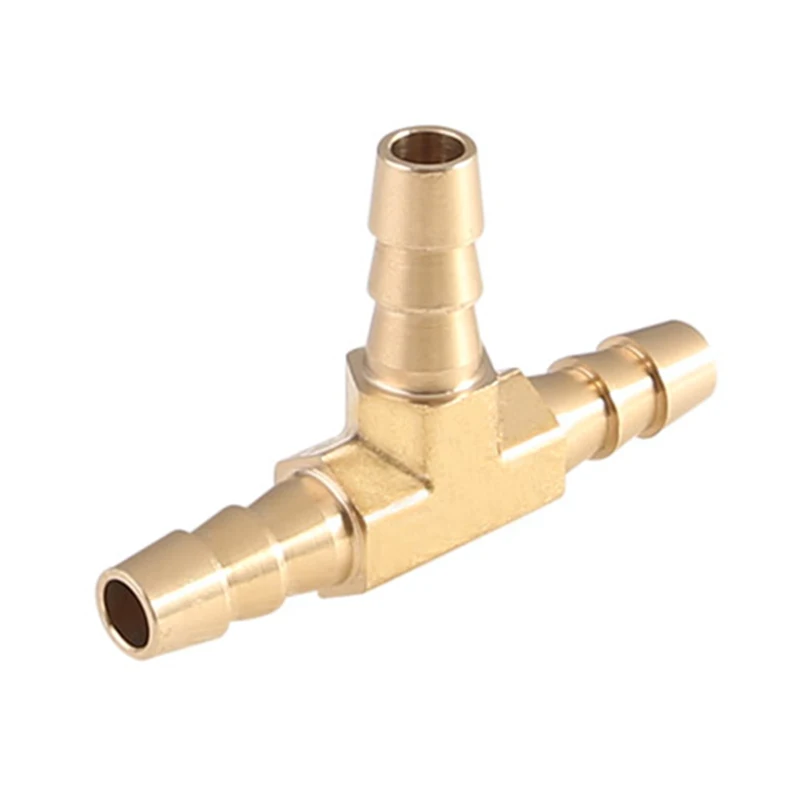 Forged Barb Fitting CA360 Brass Pneumatic Air Hose Repair Brass Fitting Tee Connector