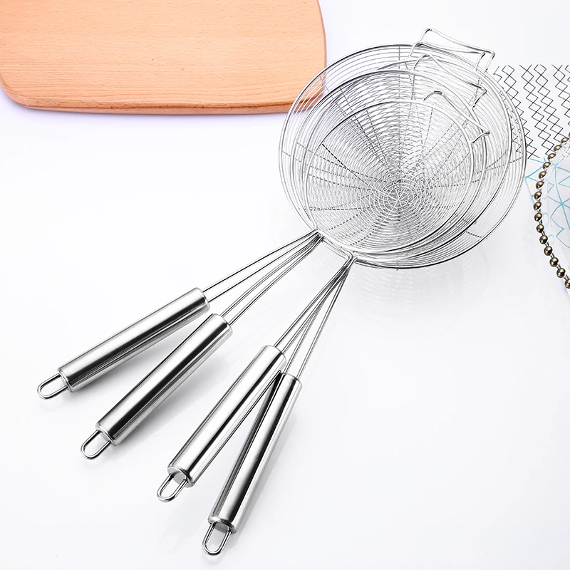 Горячий горшок масло для жарки сетчатый фильтр ложка из нержавеющей стали кухонные принадлежности из сетчатого фильтра с изогнутым наконечником