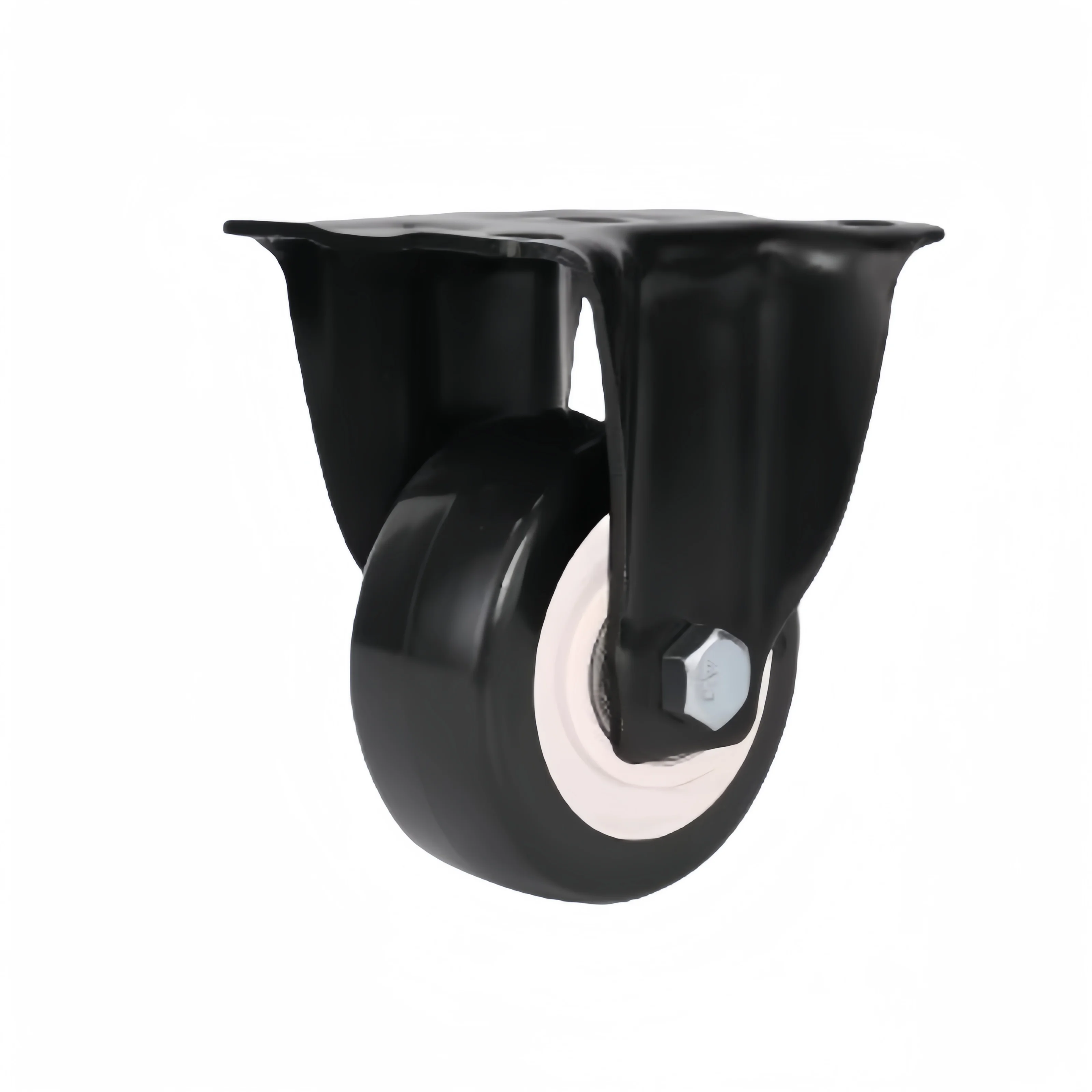 Wholesale 15-inch PU Furniture Office Chair Casters with Brakes Light Duty Wheel Caster for Workshop Supermarket Application