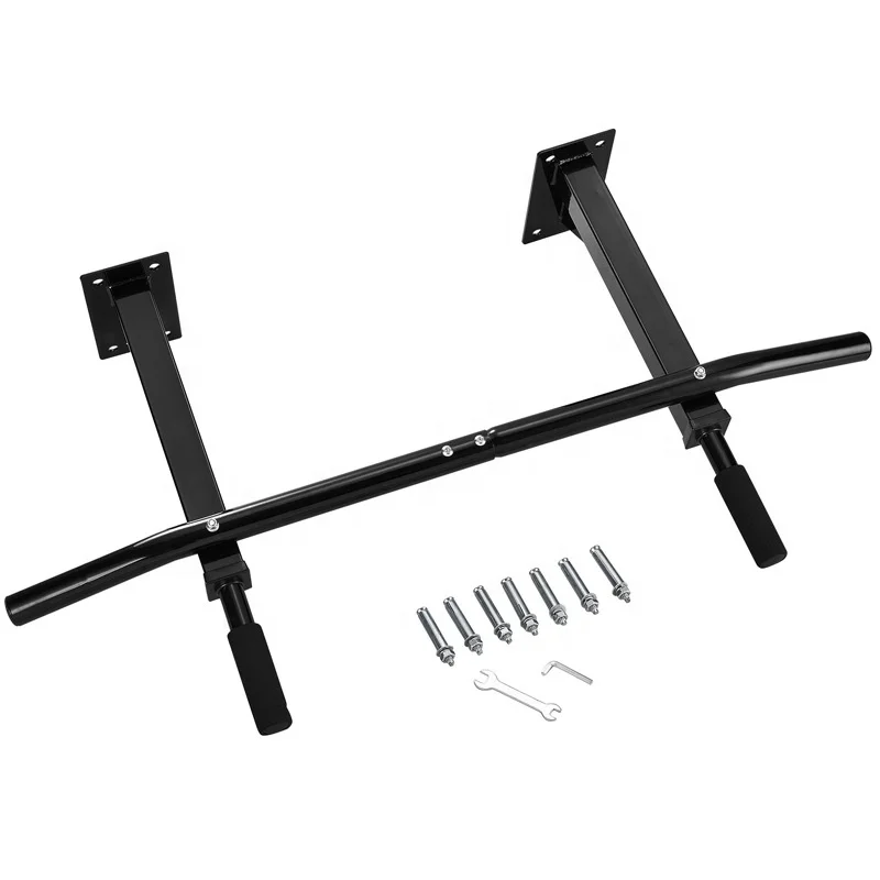 Doorway Pull Up Bar Horizontal Upper Body Workout With Screw Installation Dip Station For Gym Equipment Fitness Workout