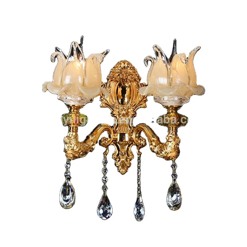 HUAYI Fashion Retro Style Pendant Flower Style Bedside Lamp Indoor Wall Lamp