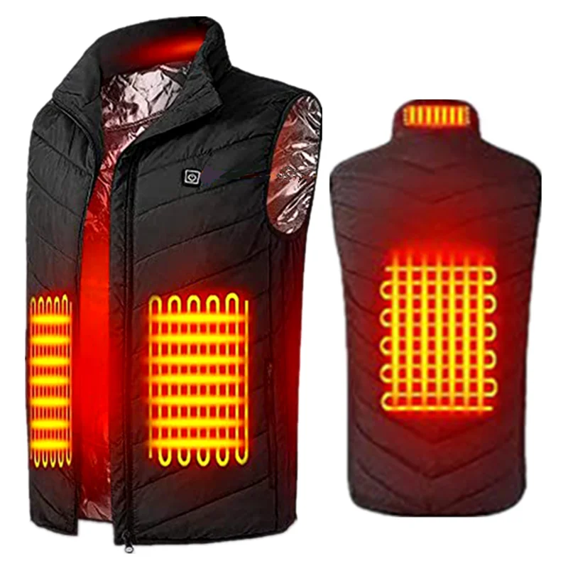 Winter Women Men USB Rechargeable Lightweight Heating Areas Jacket Vest Outdoor Heated Waistcoat Thermal Clothing Supplier