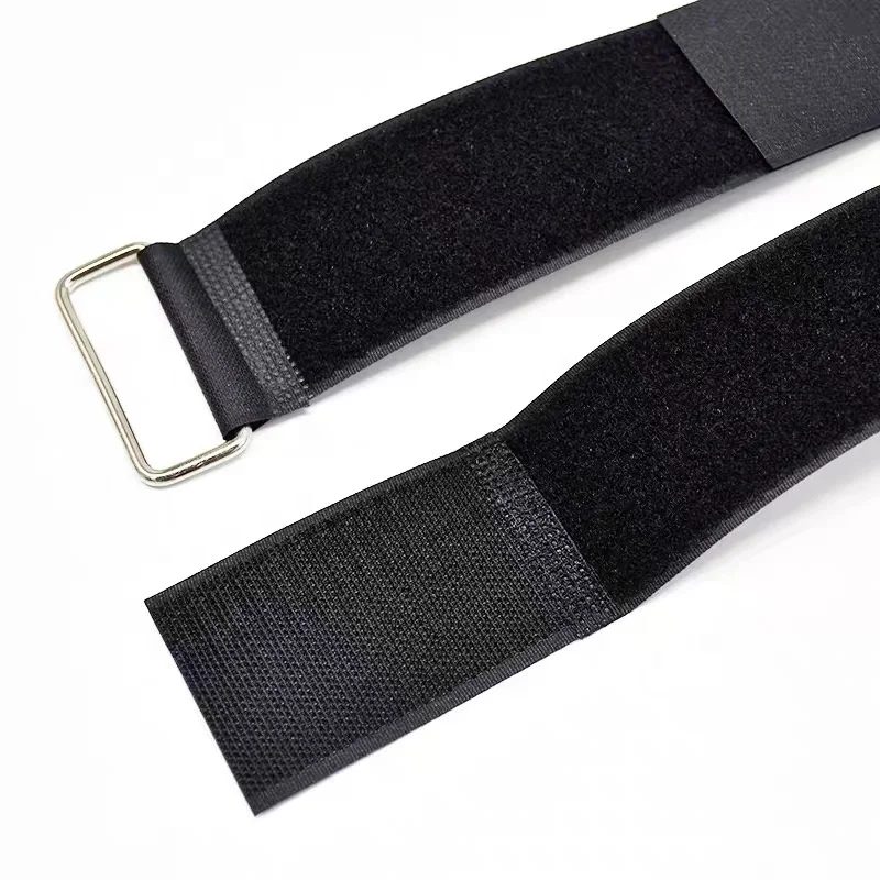 Metal buckle hook loop tape Heavy duty hook and loop tape strong non slip backing Super Sticky Recyclable hook and loop Strap