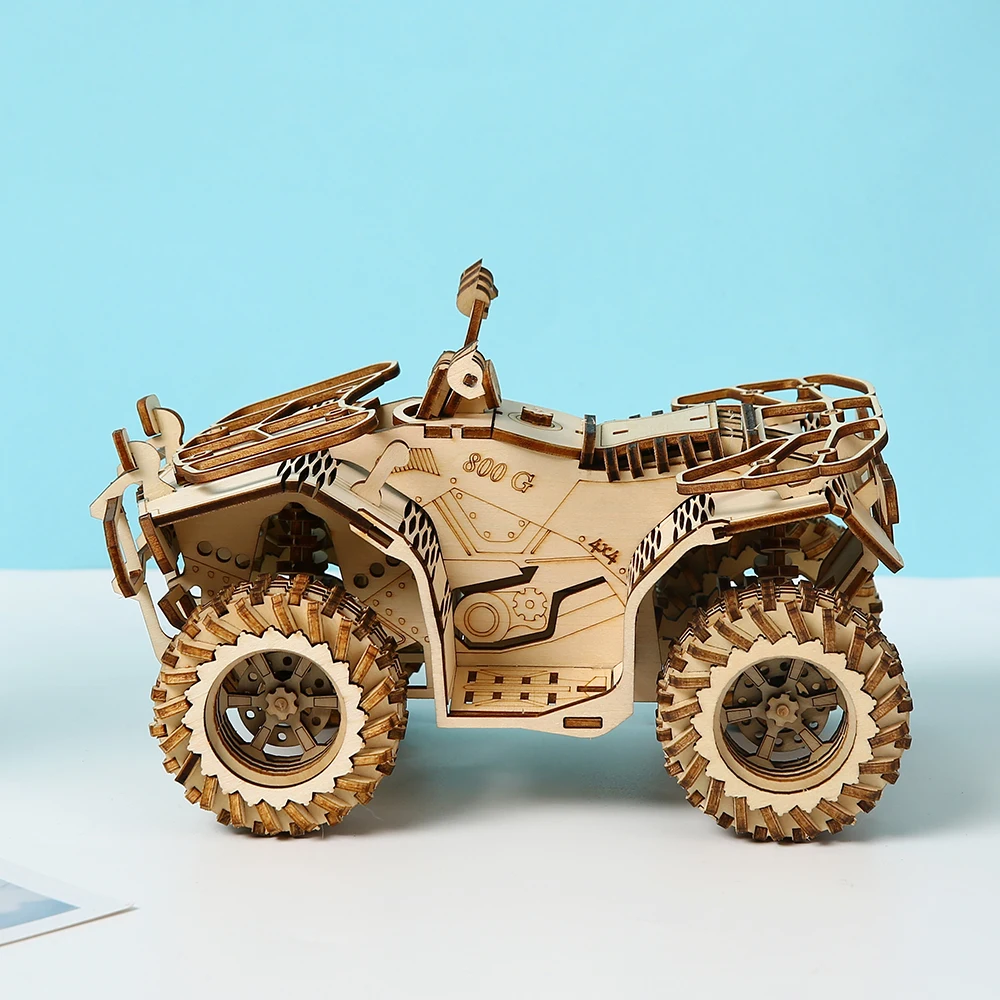 Wholesale plywood Wood Crafts DIY Beach buggy Wooden Puzzles For Adults