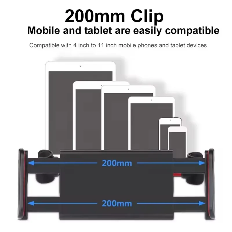 HZ-25 Mobile Phone Car Back Seat Holder 360 Degree Rotate Stand Auto Headrest Bracket Support For Tablet PC iPad Mini Pro