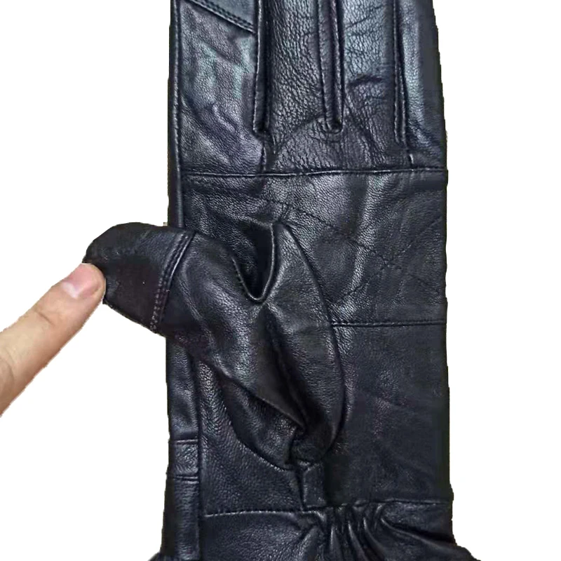 2021 New Popularity Hot Sale Products An Vintage Ladies Gloves Leather rabbit fur cuff