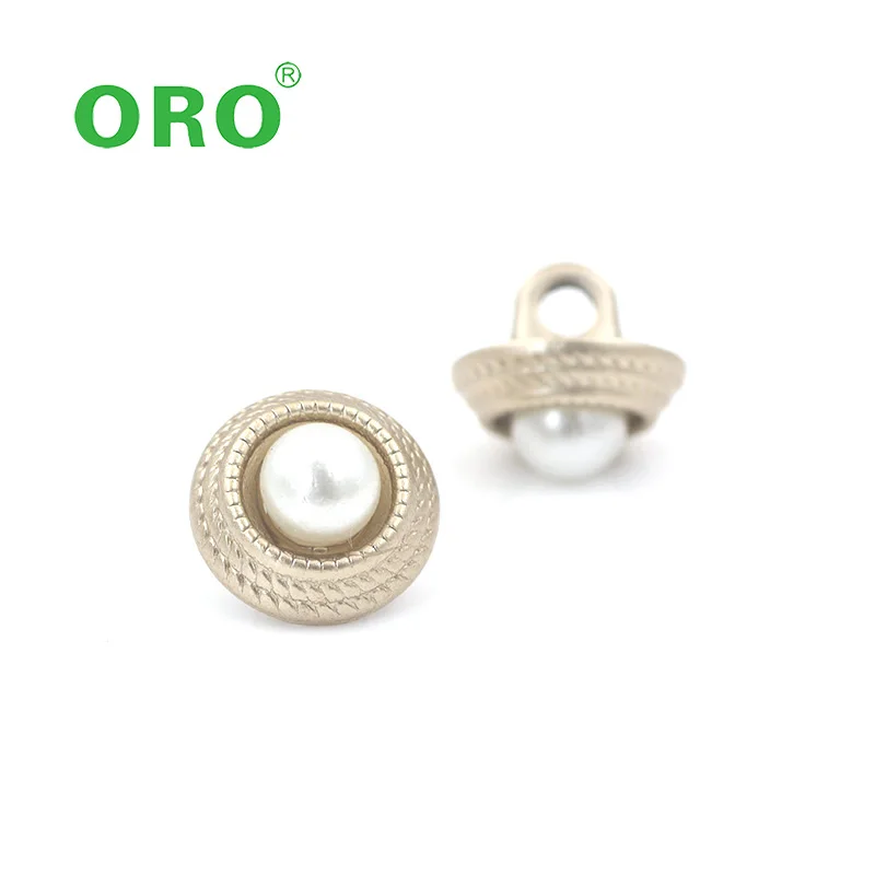 Button Manufacturer Custom Metal Sewing Shank Button Round Shape  Half Ball Shank Button