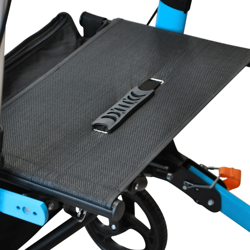 New arrival 2023 products BQ1002B Aluminum highweight  mobility wheelchair with a shopping bag for elderly people