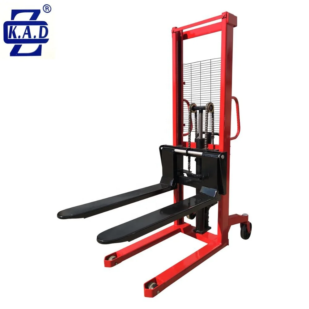 MS-1016 высота подъема 1300 мм Ручная мельница для вильчатый подъёмник гидравлический ручной штабелер
