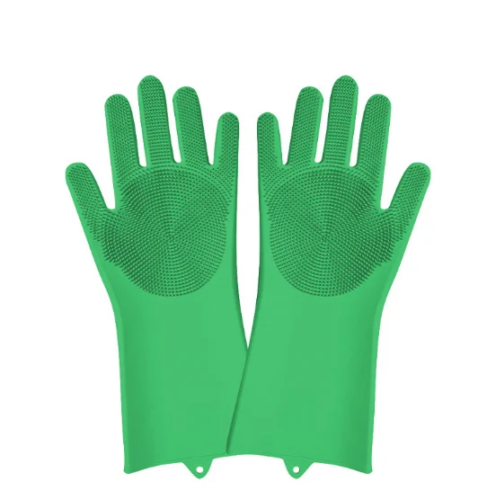 
New Product Ideas BPA free Kitchen Cleaning Scrubber Reusable Silicone Dishwashing safety hand Gloves 