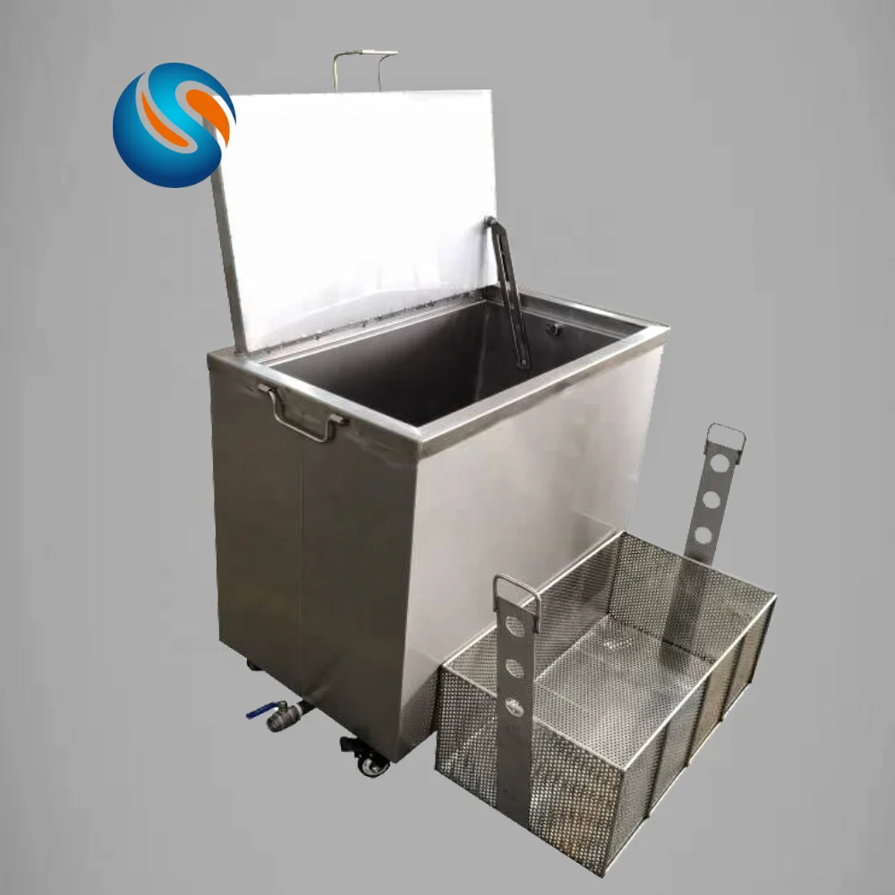 Large Tank Commercial Stainless Steel Soaking Tank With Lift Degreaser Cleaning Cookware Oven Racks 121L~670L OR  Customization