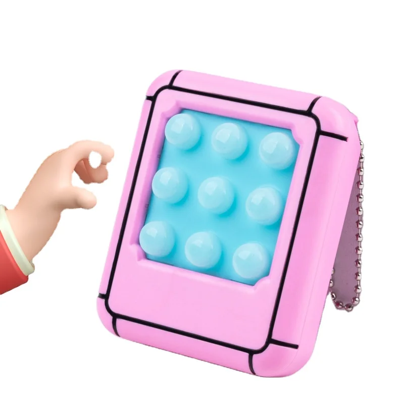 Colorful pop finger Fidget Toys Professional Finger Fidget Stress Relief Rings Props Training Relieves gamepad Toy