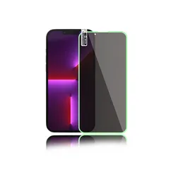 Luminous Fluorescent Anti Spy Privacy Tempered Glass Screen Protector for iphone 11 12 13 14 Pro Max Screen Glow Privacy