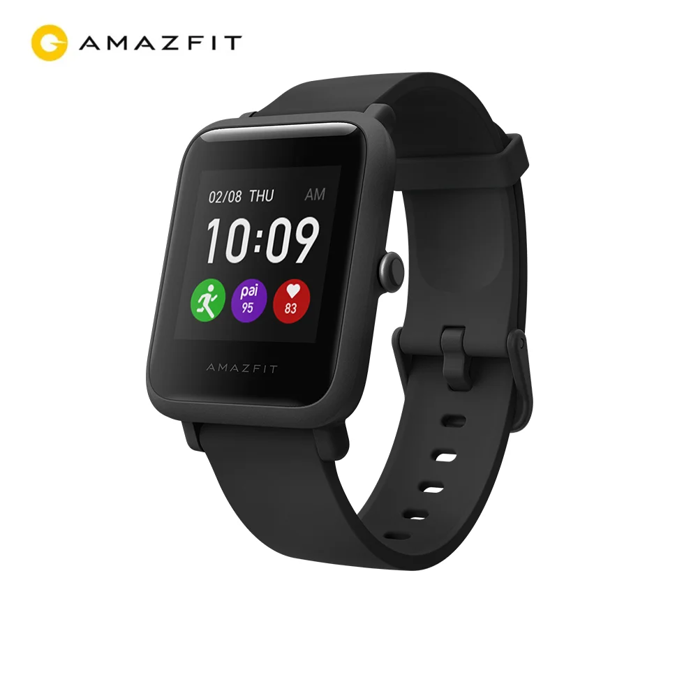 Новый Amazfit bip s lite Smartwatch за последние 30 дней Время работы от аккумулятора 150 + циферблатов 5ATM уверенно контроль времени Смарт-часы