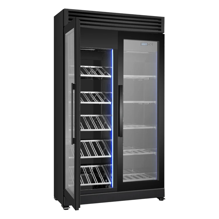 Wine Cellar Display Cabinet Wine Cellar Cooler Red Refrigerator Fridge Bar Wine Cellar Decor Electric UV Printing English 150