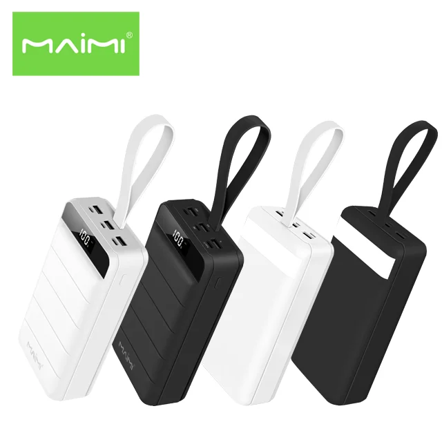 Mi9 Maimi   50000mAh LED Fast Charge Power bank  super large capacity portable polymer 50000mAh battery  powerbank