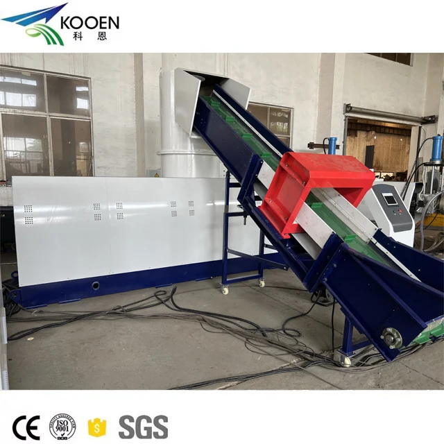 Automatic PP PE pellet making machine waste plastic recycling pelletizing line plastic granulating machine