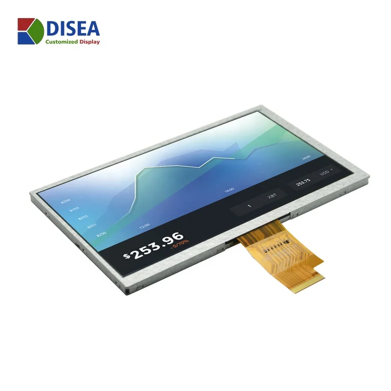 DISEA 1024x600 high brightness custom LCD Display 7 inch ips screen