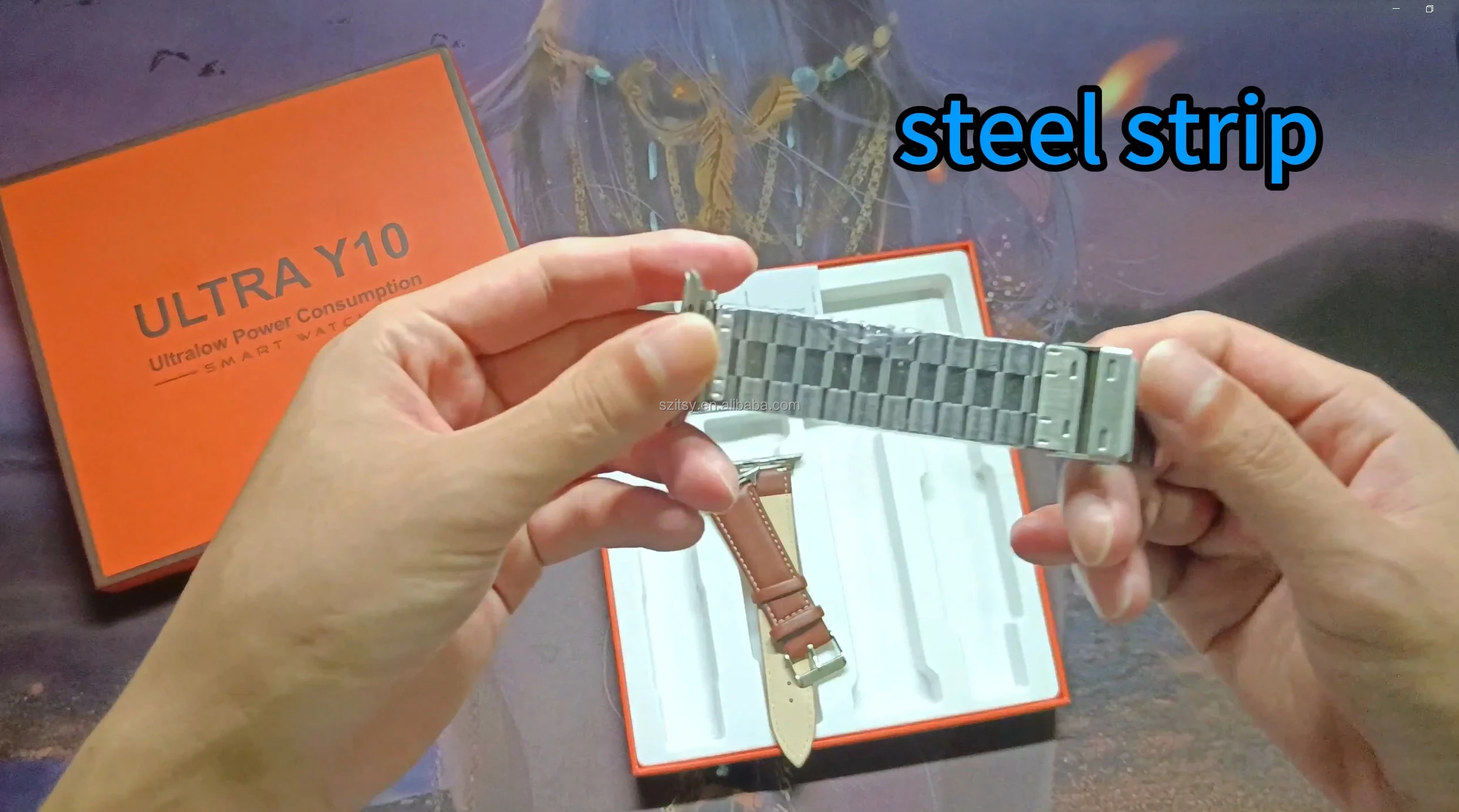 Newest  ultra Y10 smart watch 4in1 large screen wireless charging screw buckle BT call PK HNOTEC i20 ultra