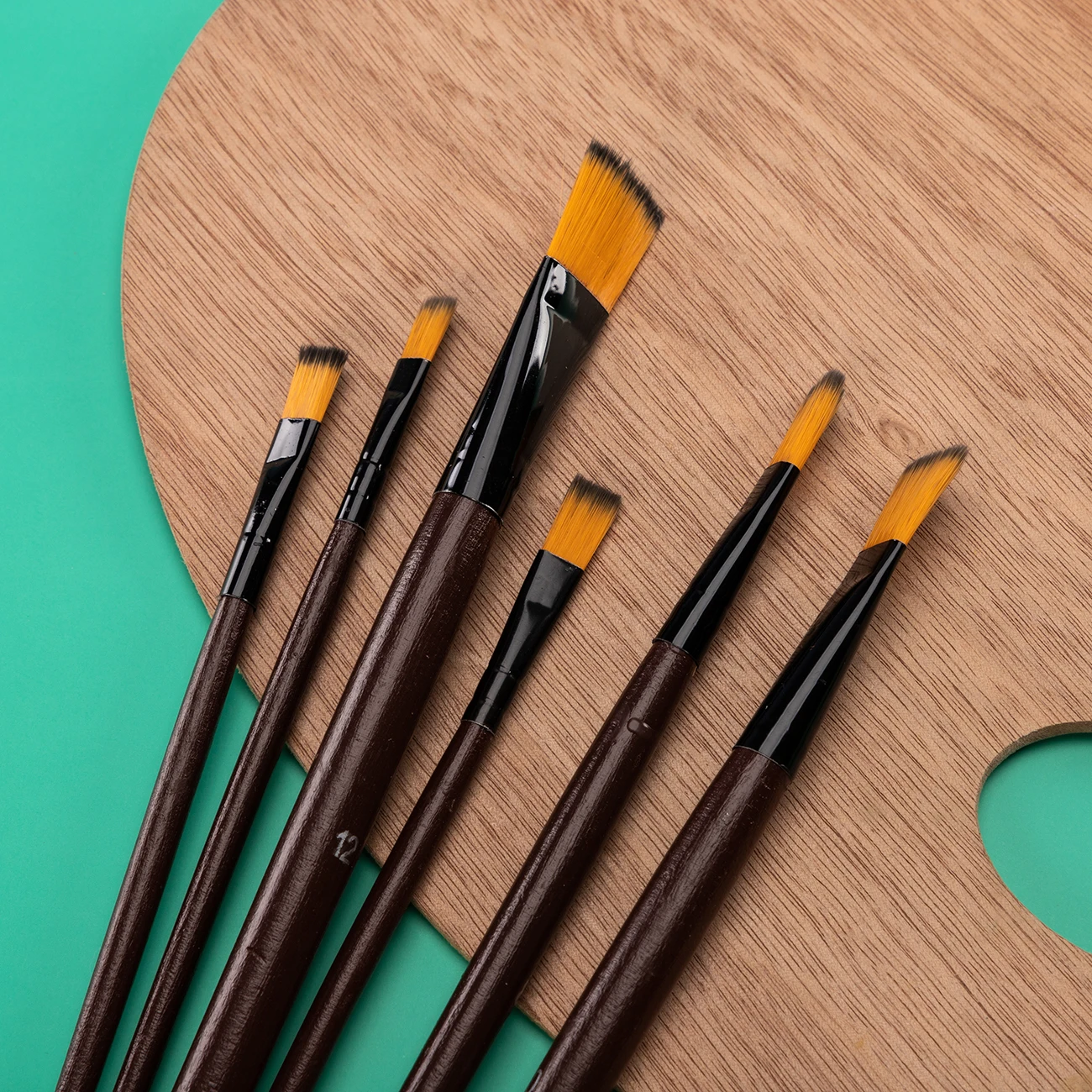 1/2 дюймов плоская яркая кисть для рисования Премиум качество синтетический соболиный ворс акриловой акварельной масляной живописи