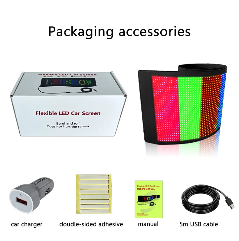 Car LED Flexible Display LED Matrix Pixel Panel Car Rear Window LED Screen