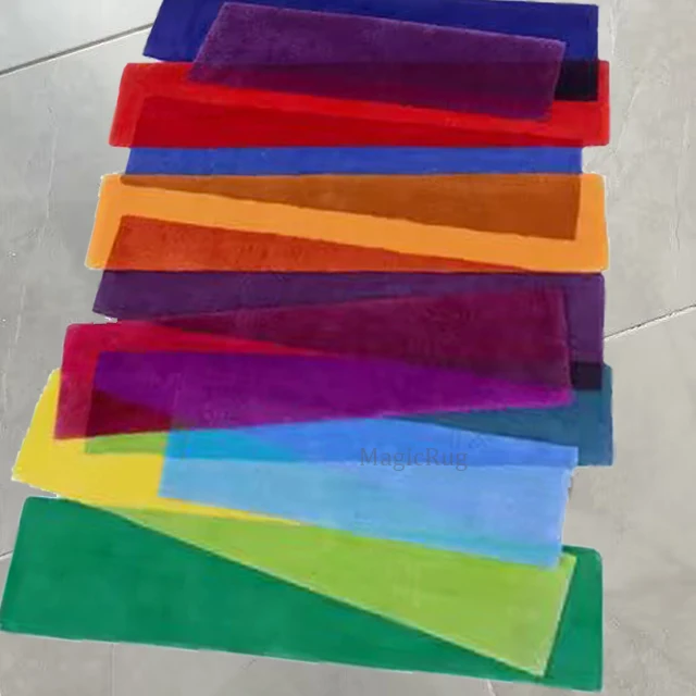 Designer Flooring Carpet Rugs Custom Acrylic Wholesale Hand Made Tufted Shape Rug Door Mat