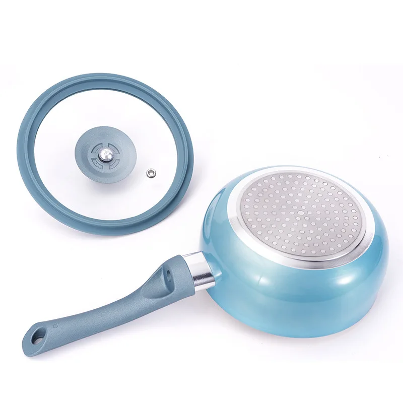 Healthy And Food Safe Uncoated Mini Frying Pan Small Egg Pancake Pan Stainless Steel Sauce Pots Handle Oil Pot