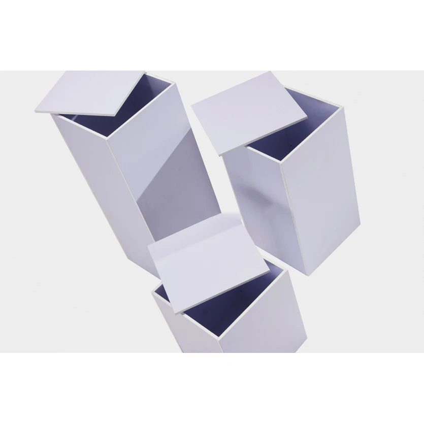 Display Rack customized rectangular modern exhibition stand Plinth PLASTIC Cube Morden display racks for shops