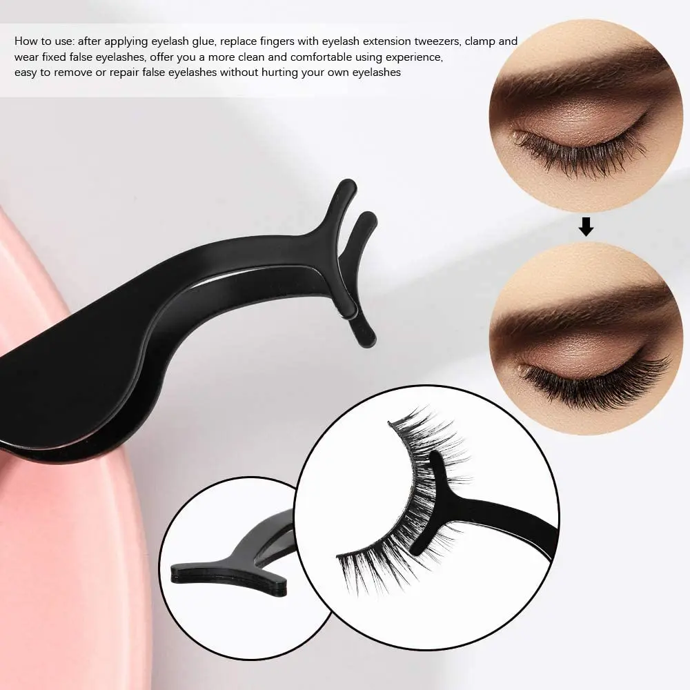 
False eyelash tweezers private label custom lash tweezer bulk lash applicator tweezers for eyelash 