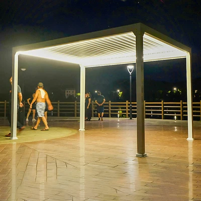 Acero Galvanizado de Acero pergola outdoor PVC aluminium pergola and gazebos outdoor