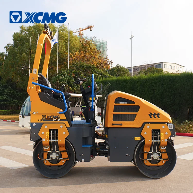 XCMG mini vibratory roller road XD100  light roller compactor  with price