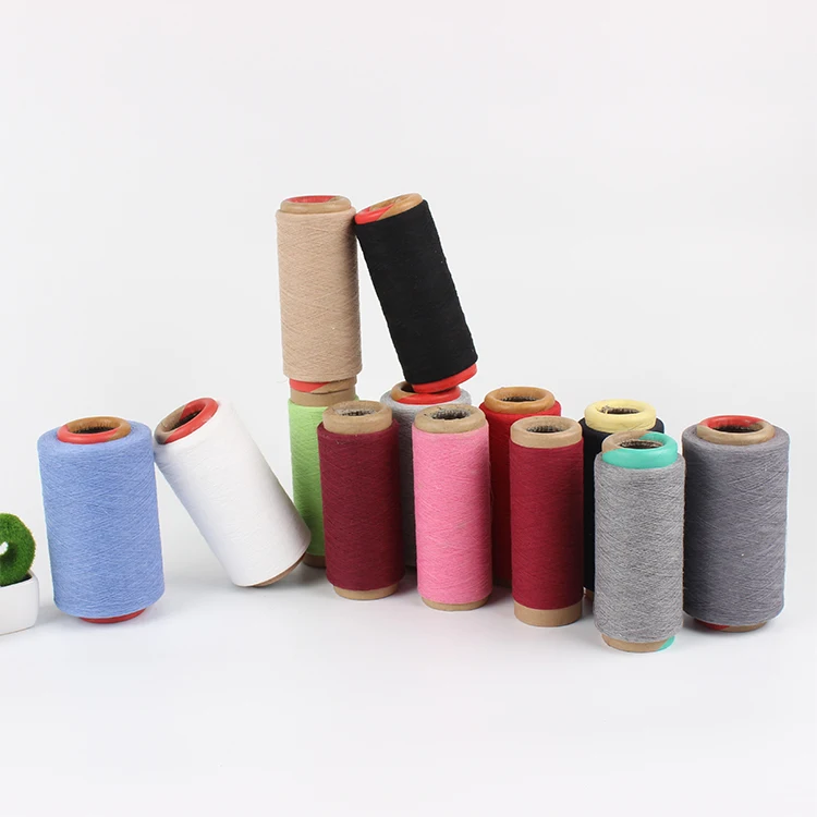Open End Blended Yarn Weaving PC Yarn Ne20 Yarn For Knitting and Weaving