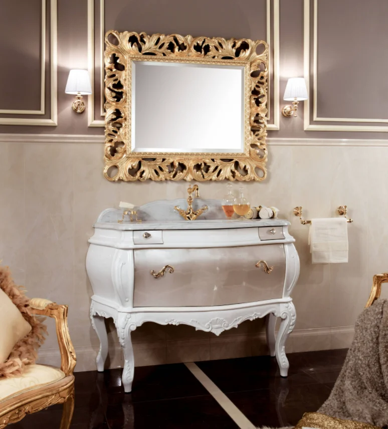 New Design Luxury Wooden Bathroom Cabinet Solid Wood Vanity