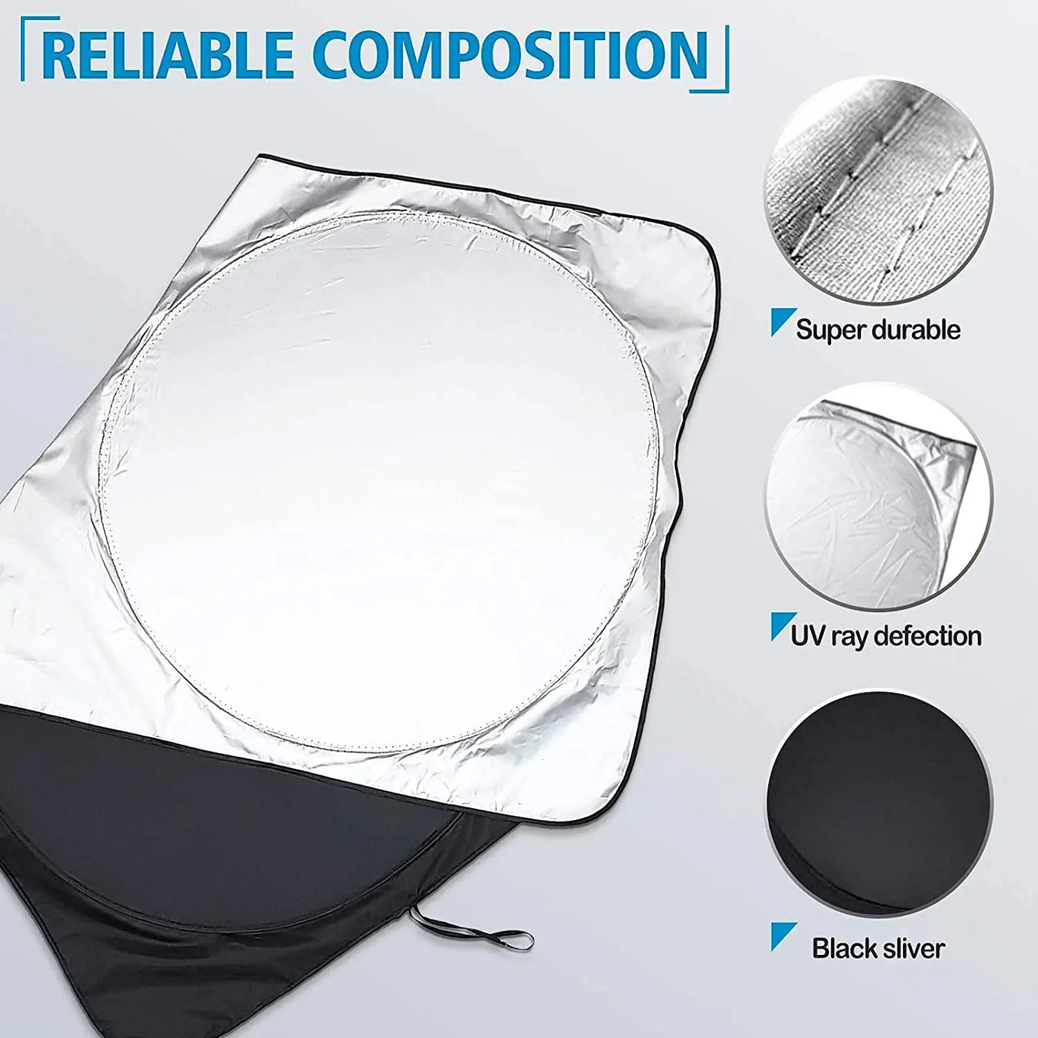 Wholesale Custom Logo Car Advertising Gift Car Sun Visor Foldable UV Reflector Car Windshield Sunshade
