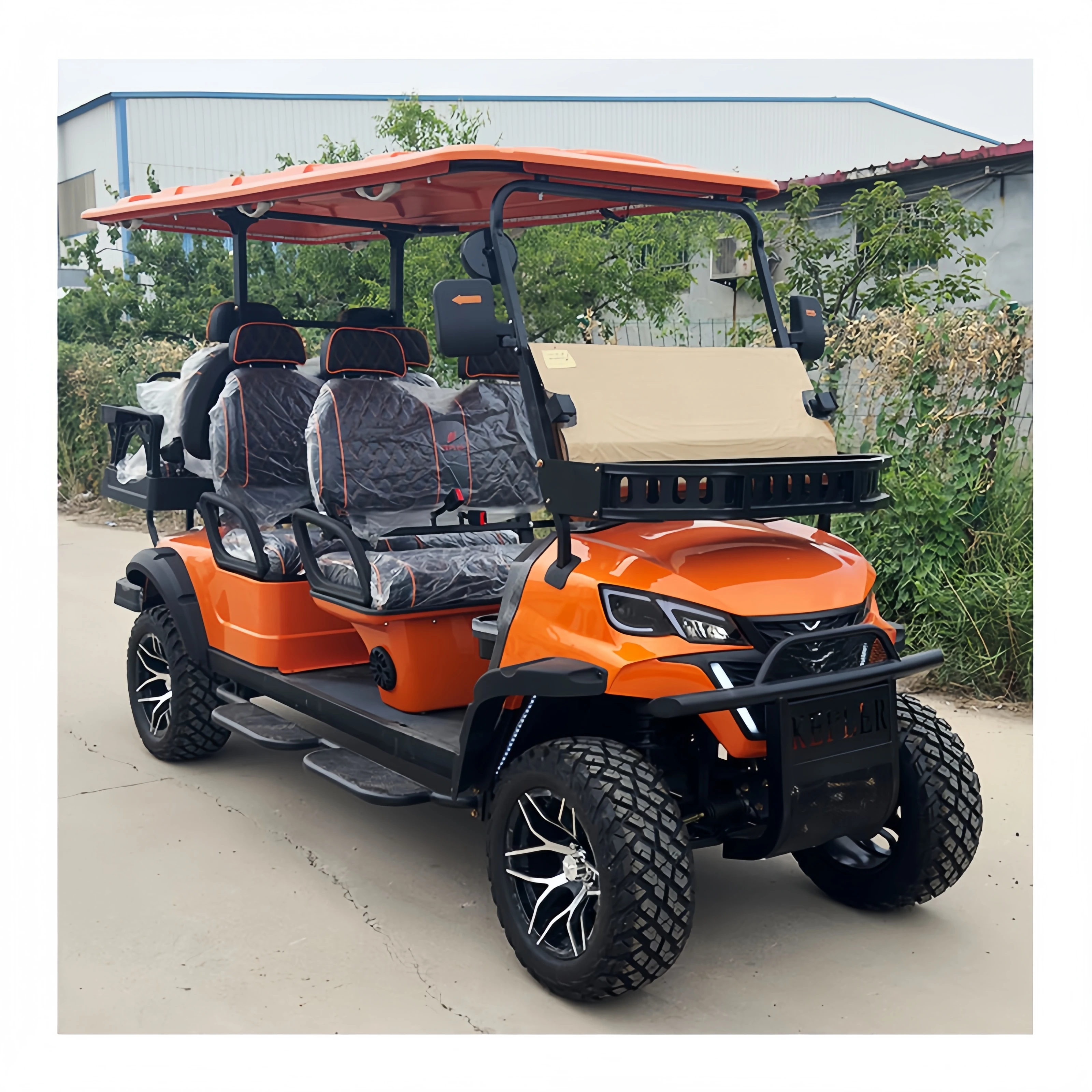 Hot Sale 4-Seater Electric Steel Buggy EEC Compliant Golf Cart Dot and GCC Certified Left Steering for Hunting by Club Car