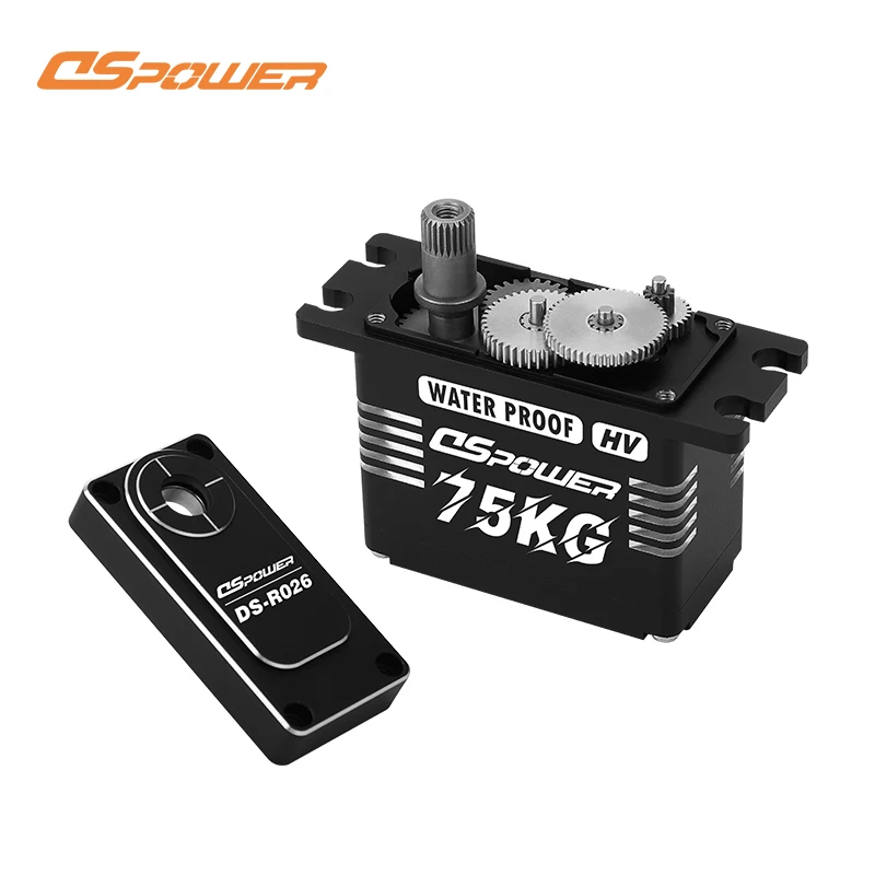 75KG servo motor high torque Metal Gear Steering Servo with CNC Arm 7.4V Servo